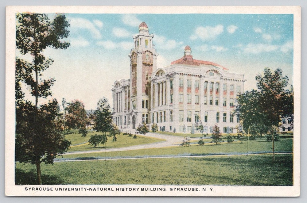 Syracuse University Natural History Building NY Postcard