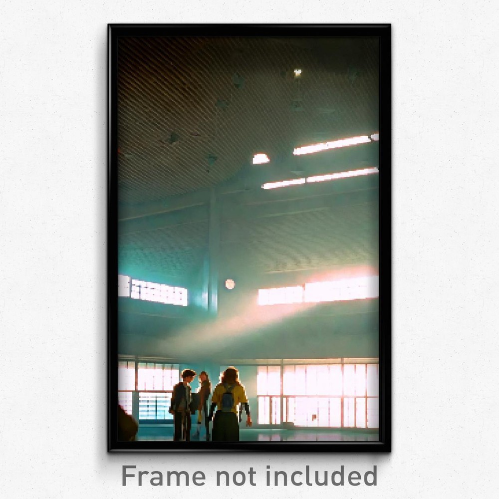 Pixel Art Poster - Gigantic High School (8 Bit Psychedelic Video Game Print)