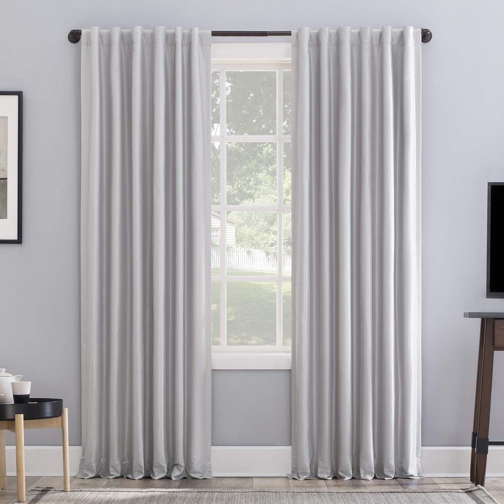 Greyson Blackout Curtains Faux Silk Thermal Back Tab Panels