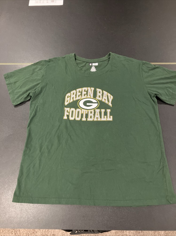 Green Bay Packers T Shirt Women’s XL NFL Team Apparel Green 100% Cotton Graphic