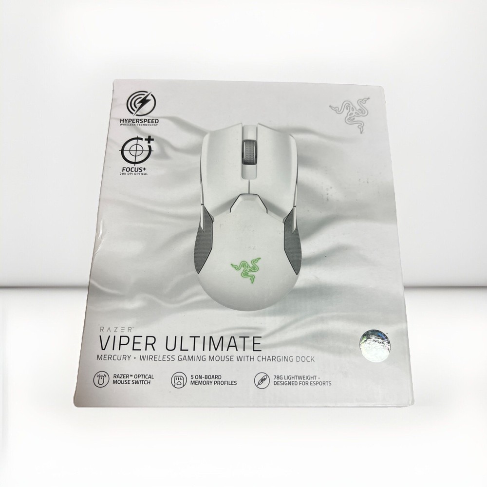 Razer Viper Ultimate Mercury Hyperspeed Wireless Gaming Mouse