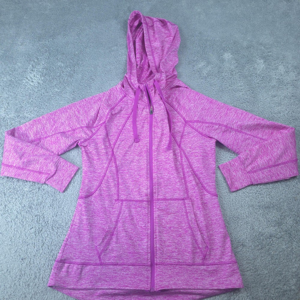 C9 By Champion Jacket Womens Medium Pink Duo Dry Hooded Full Zip Activewear