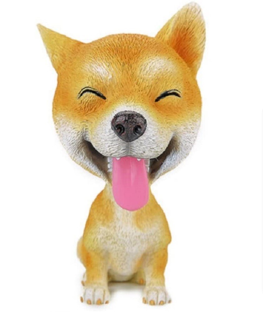 Bobblehead Akita Husky Dog for Car Dashboard Mini Bobbling Head Figurine Statue