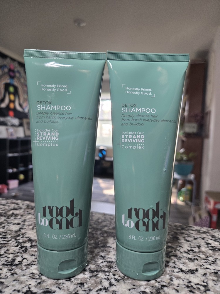 Root To End Detox Shampoo Strand Reviving Complex 8oz/236ml - 2 pack