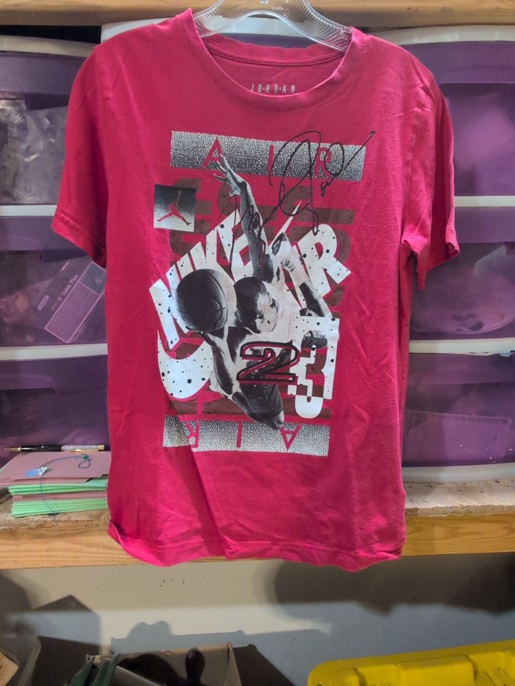 VTG 90s Nike Air Jordan 23 Double Graphic Shirt basketball RARE Youth Large