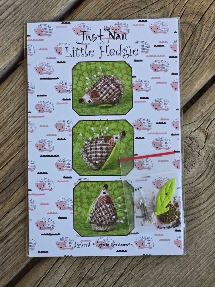 Just Nan - Little Hedgie - Limited Edition Ornament - Cross Stitch Pattern
