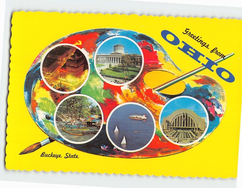Postcard Scenes & Views Greetings from Ohio USA