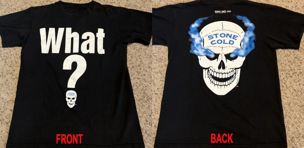 SALE! Vintage 2002 Stone Cold Steve Austin What T shirt WWF WWE S-5XL