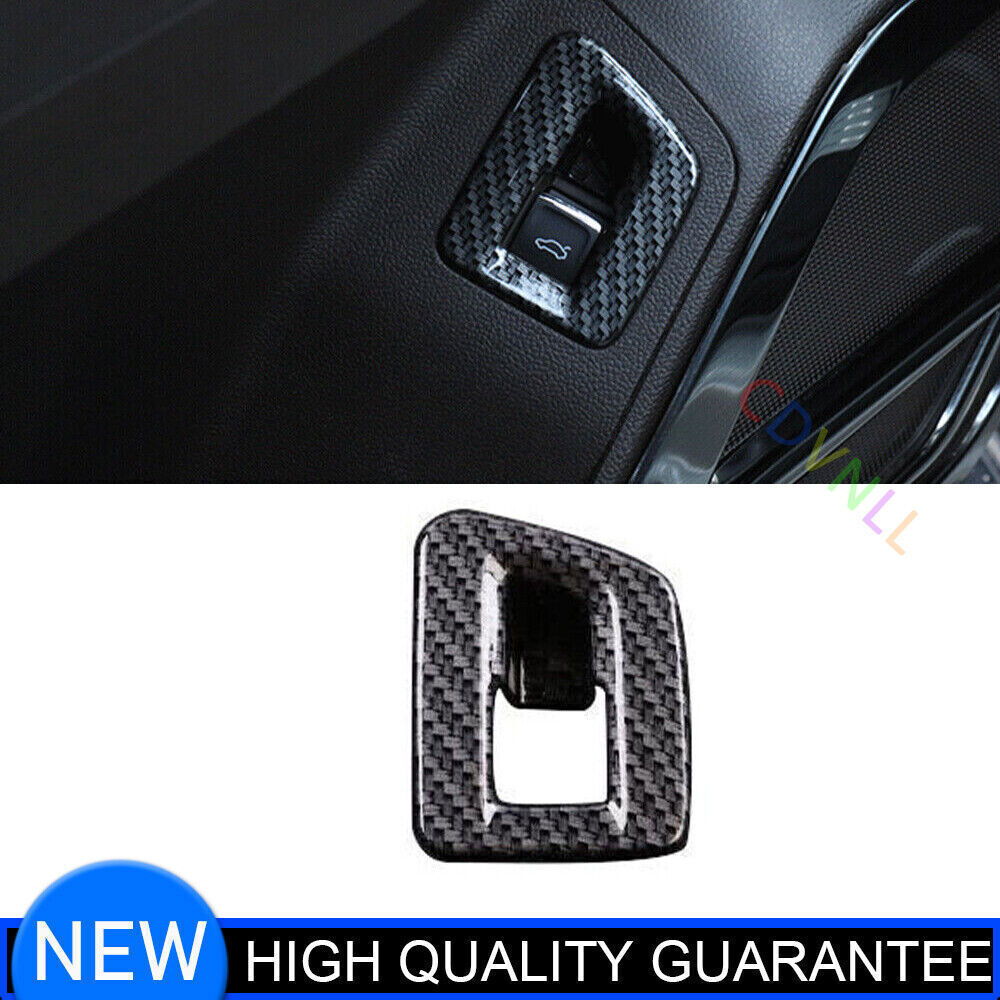 For Volkswagen Atlas 18-2023 Carbon Fiber Rear Door Trunk Switch Cover Trim 1PCS