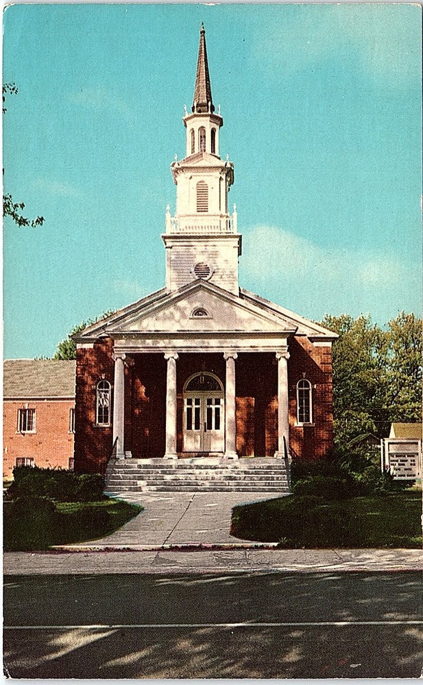 Postcard CHURCH SCENE Nashville Indiana IN m/09 AI5721
