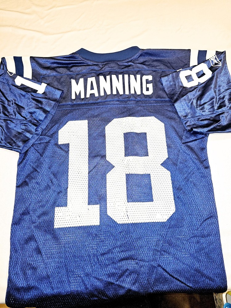 Indianapolis Colts Jersey NFL Equipment Payton Manning #18 Blue