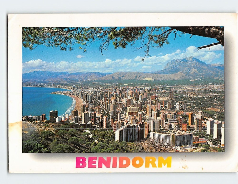 Postcard Vista panorámica Benidorm Spain