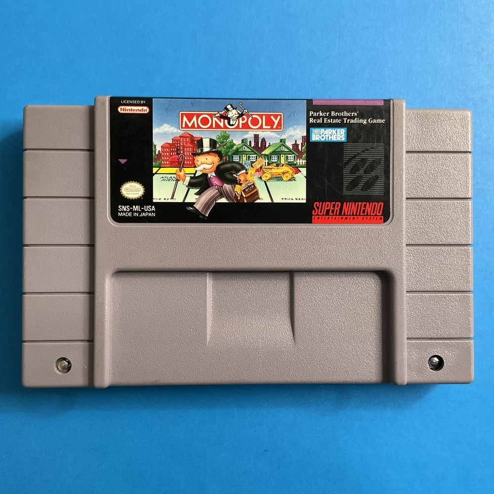 Monopoly (Super Nintendo Entertainment System, 1992) SNES game only tested