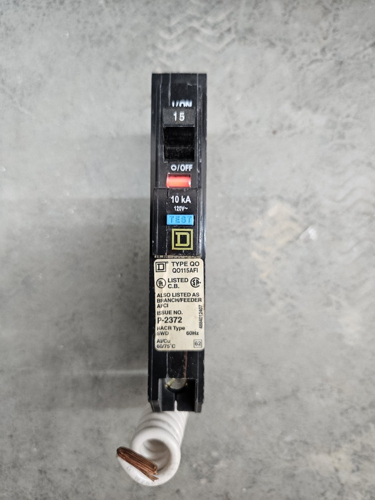 Square D QO115AFI 120V Circuit Breaker 15A
