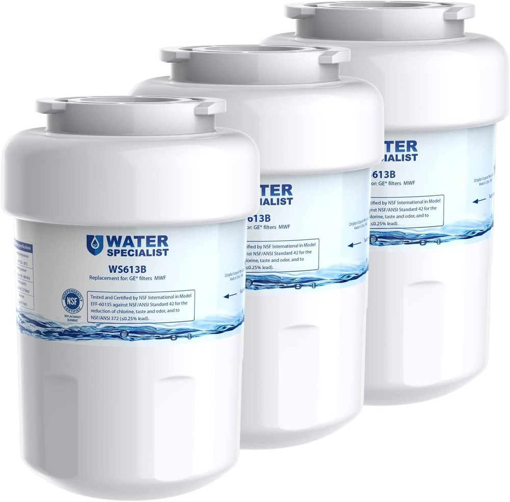 Waterspecialist MWF Refrigerator Water Filter,Replacement for GE® SmartWater MWF