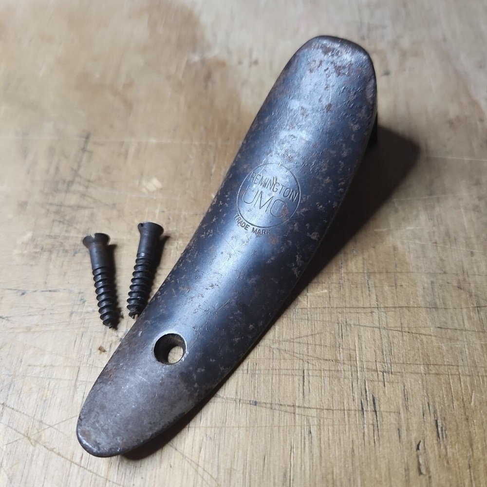 Vintage Metal Crescent 22 Rifle Buttplate for Remington / Pedersen Model 12 UMC