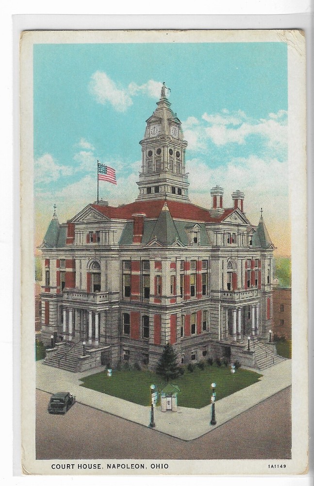 VTG POSTCARD - Court House - Napoleon, Ohio OH