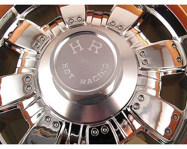 Hot Racing WHC2308 Silver Wheel Caps Fits 40-Series Wheels