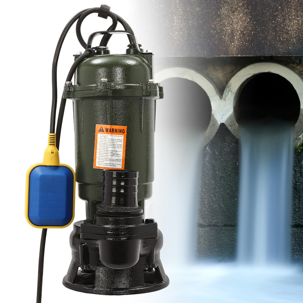 0.5HP Submersible Sewage Sump Pump 10m Max Head Ejector