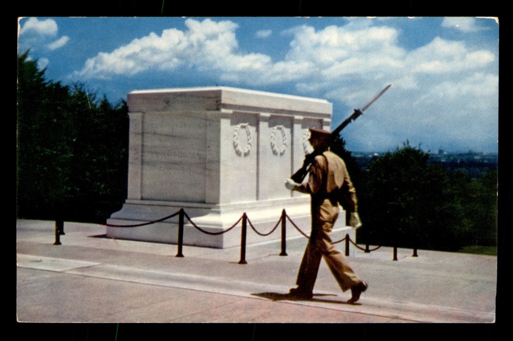 Tomb Of The Unknown Soldier Arlington National Cemetery VA Unp Postcard