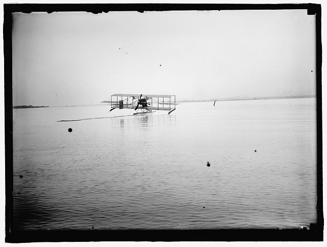 Photo:Potomac River Washington DC Theodore C Ellison 1911 Seaplane Test