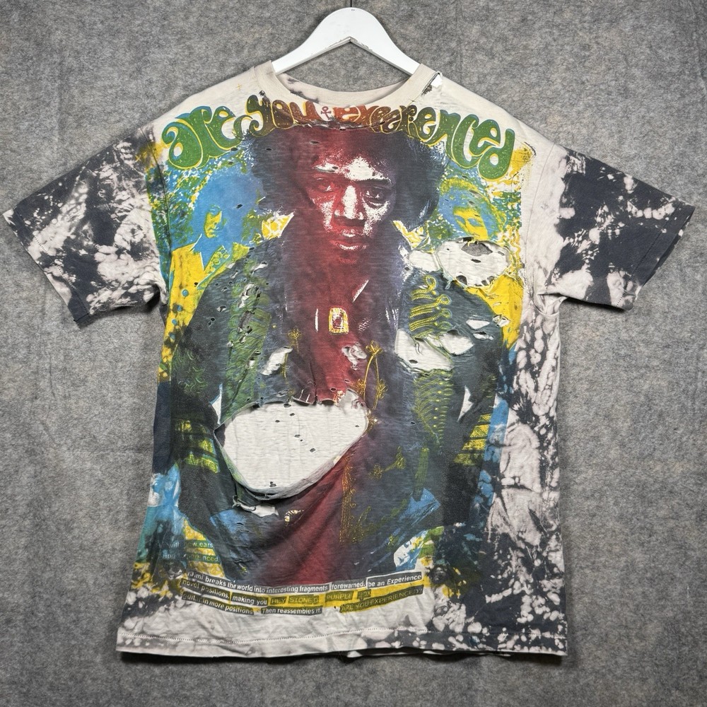 Vintage 90s Jimi Hendrix Mosquitohead Distressed T Shirt Mens Size XL 22x29.5