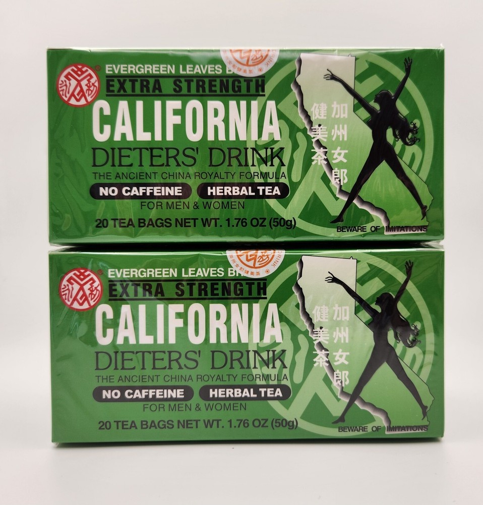 CALIFORNIA DIETERS' DRINK EXTRA STRENGTH TEA HERBAL TEA 1.76 OZ (2x20 TEA BAGS)