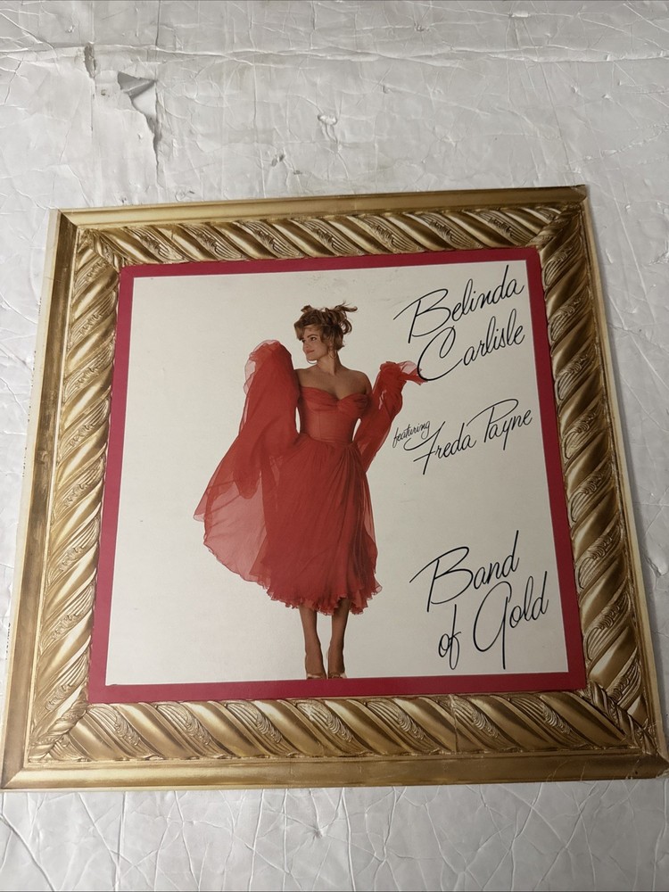 BELINDA CARLISLE-Band Of Gold 12” Promo Single Gold Colored Vinyl