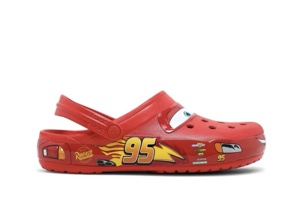 Lightning McQueen Crocs Clogs Size 7M W9.