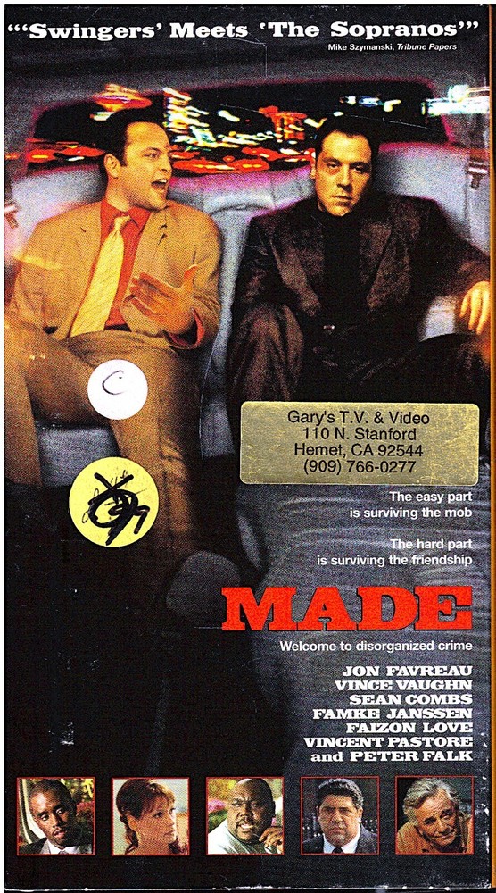 MADE- Jon Favreau, Vince Vaughn- Comedy- Welcome to Disorganized Crime VHS VG+