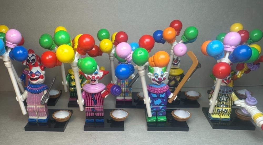 Custom Lego Killer Klowns From Space Horror Minifigures 9 Pack