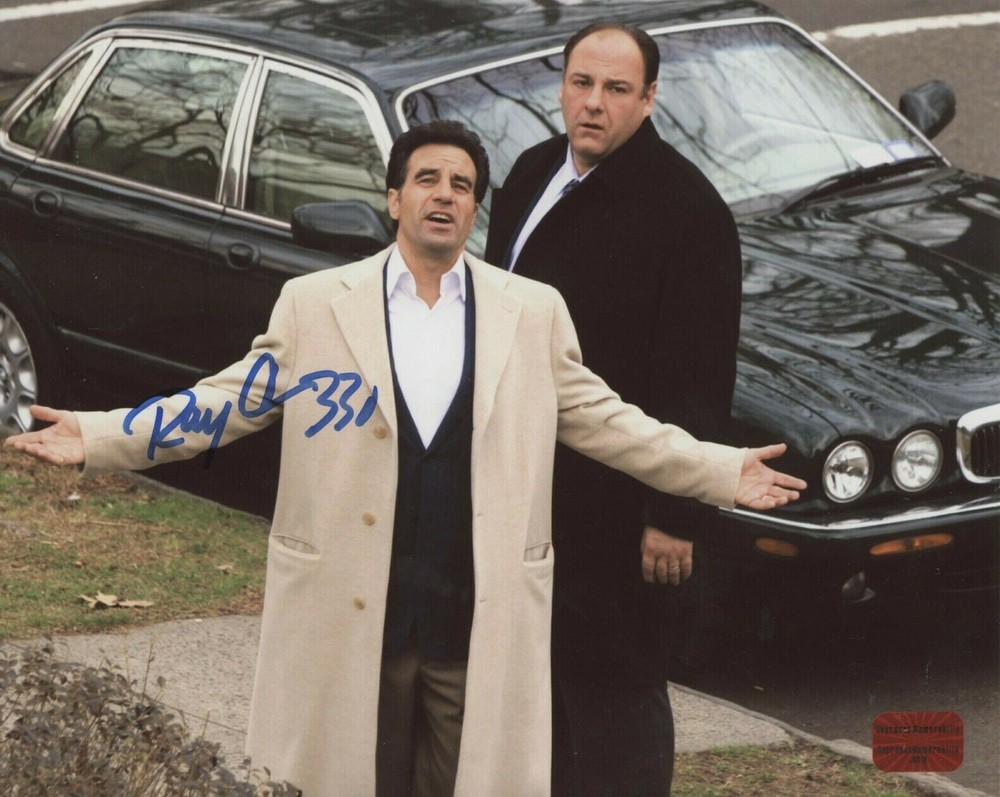 Ray Abruzzo The Sopranos signed 8x10 w/ Tony-image