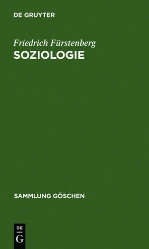 Friedrich Fürstenberg Soziologie (Hardback) Sammlung Göschen