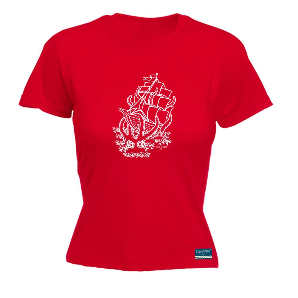 Sailing Ob Octopus Of Doom - Womens T Shirt Funny T-Shirt Novelty gift tshirt