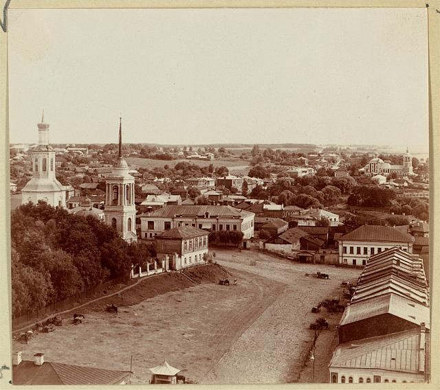 Photo:Vyazma Russia 1912 city view from west cathedral bell tower