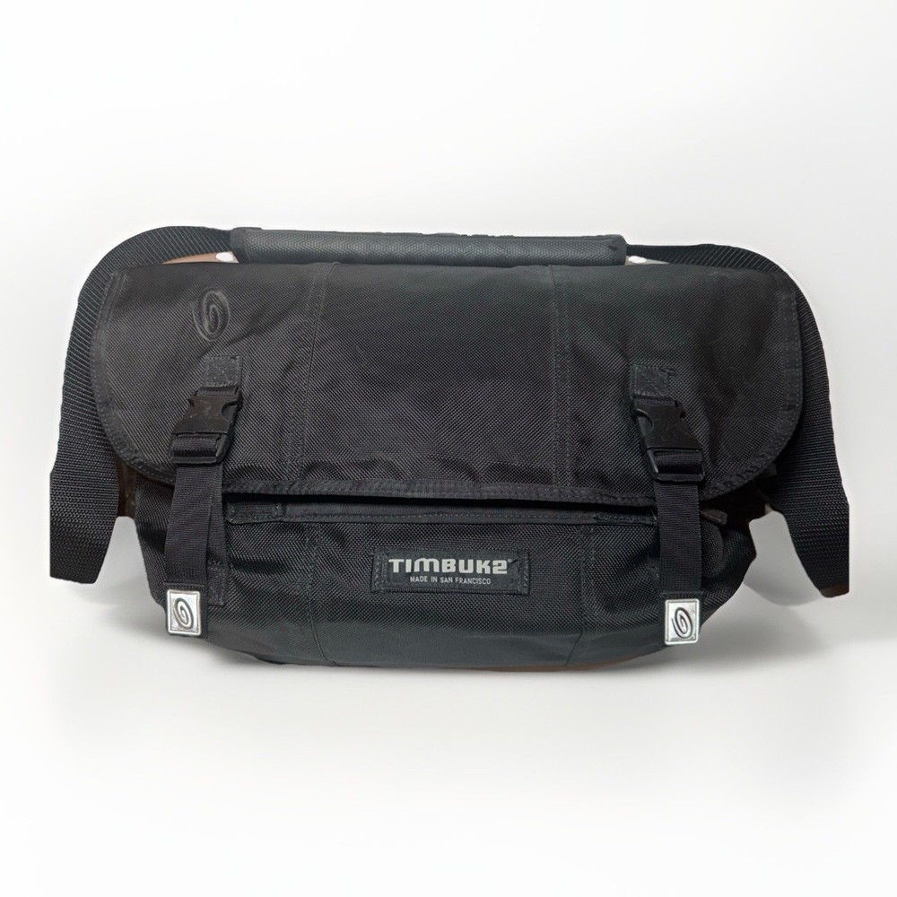 Timbuk2 Commute Black Nylon Tablet Laptop Messenger Shoulder Crossbody Bag 2.0