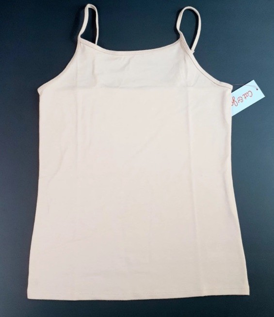 2 X Cat & Jack Girls Cami Top XXL 16/18  Sand Beige Adjustable Strap Tank NWT