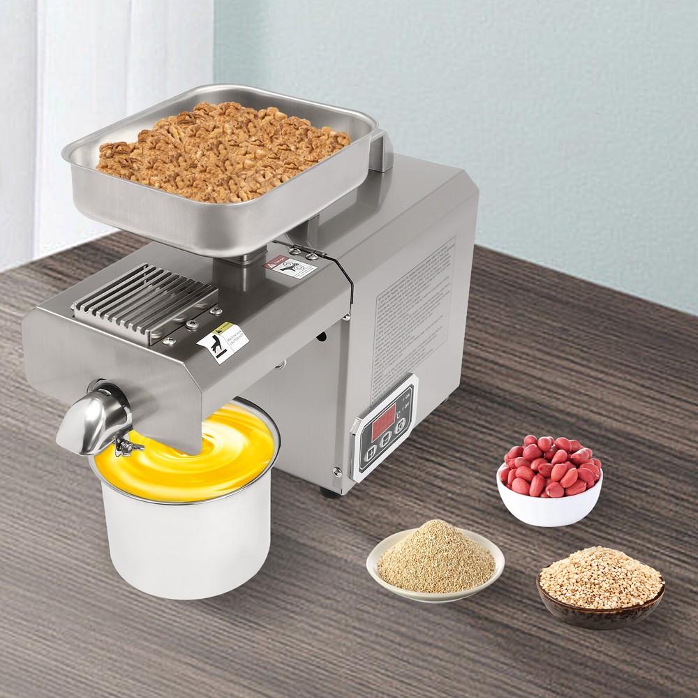 603 Intelligent Stainless Steel Oil Press Cereals Hot Cold Oil Extractor Machine