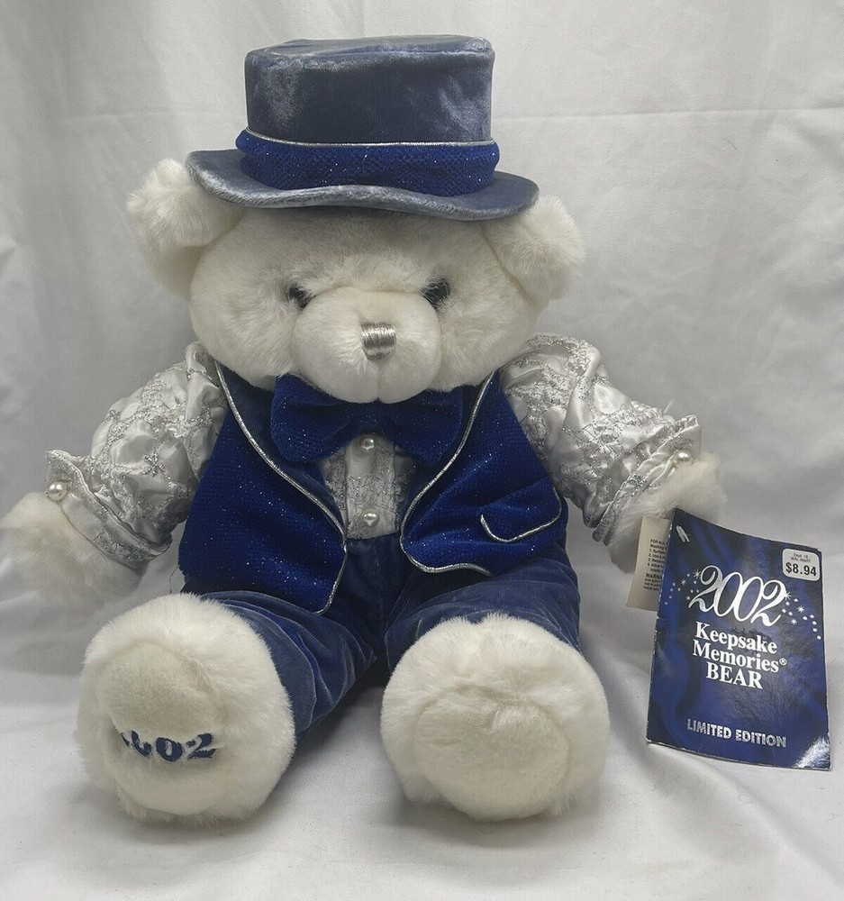 Dan Dee 2002 Snowflake Teddy Bear 18”  Boy  Plush Stuffed Animal Toy