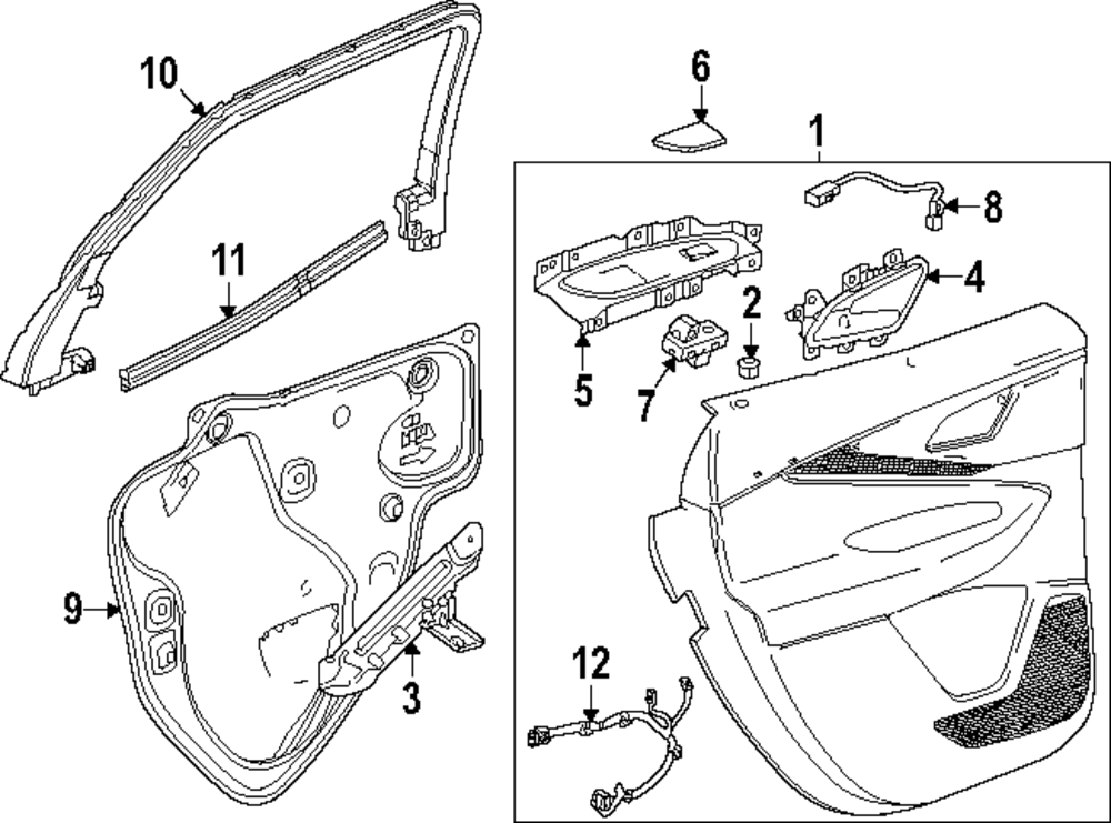 Genuine GM Window Trim 85124083