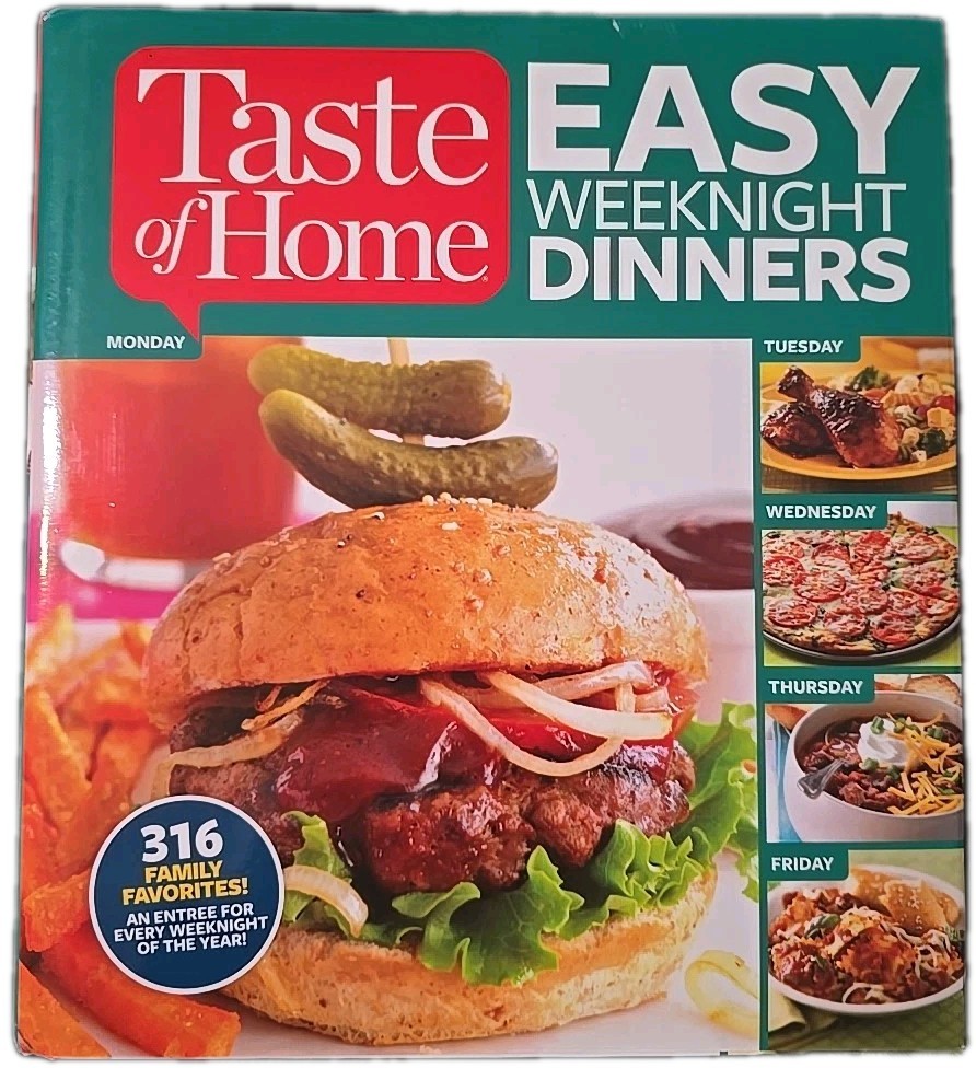 Taste Of Home Easy Weeknight Dinners Readers Digest Hardcover  Cookbook Recipes