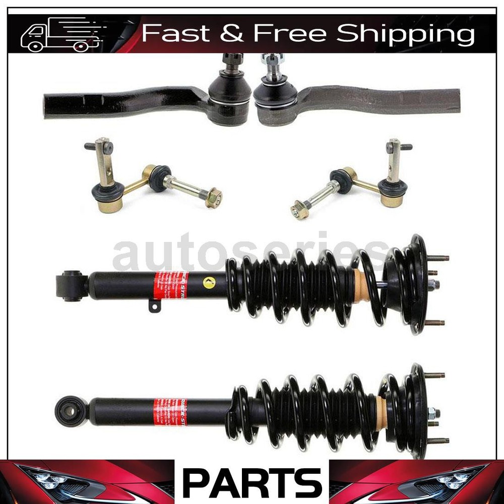 Lexus GS300 3.0L 6-Piece Tie Rod Sway Bar Link Strut Assembly Kit