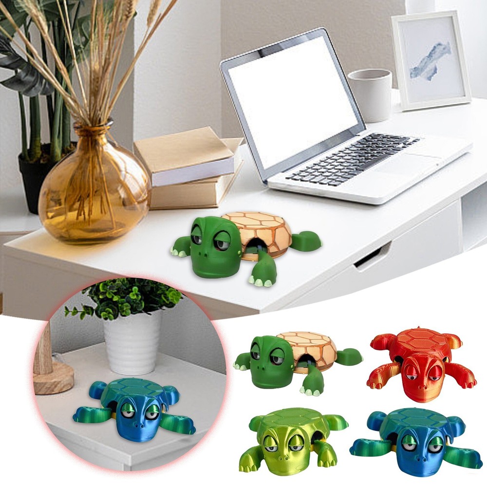 3D Printed Turtle Coaster Cup Holder Cute Desktop Ornament