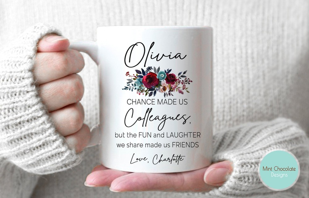 Chance Made Us Colleagues ... Personalized Colleague Gift Colleague Friendship