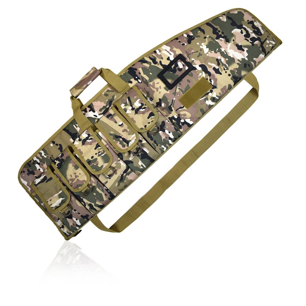 Tactical Soft Gun Case with 5 Pouches for Rifle Shotgun Hunting Shooting