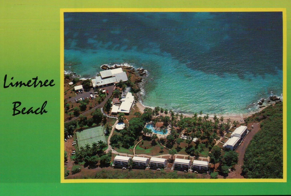 Limetree Beach Hotel Aerial St. Thomas US Virgin Islands Caribbean --- Postcard