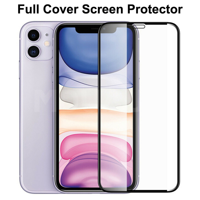 Cubierta Completa Protector Cristal Para iPhone 13 12 11 7 Xs Xr 8 SE 6s Protector Pantalla