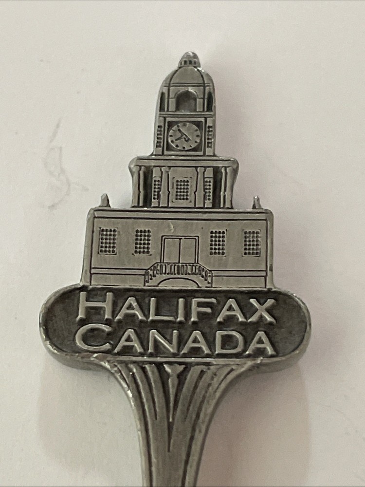 Halifax Canada Pewter Vintage Souvenir Spoon Collectible
