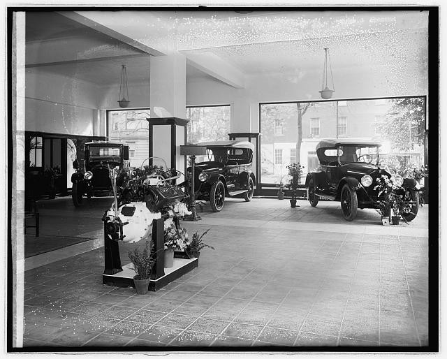 Photo:Washington DC Trew Motor Co Interior 1920s Auto Showroom Cars