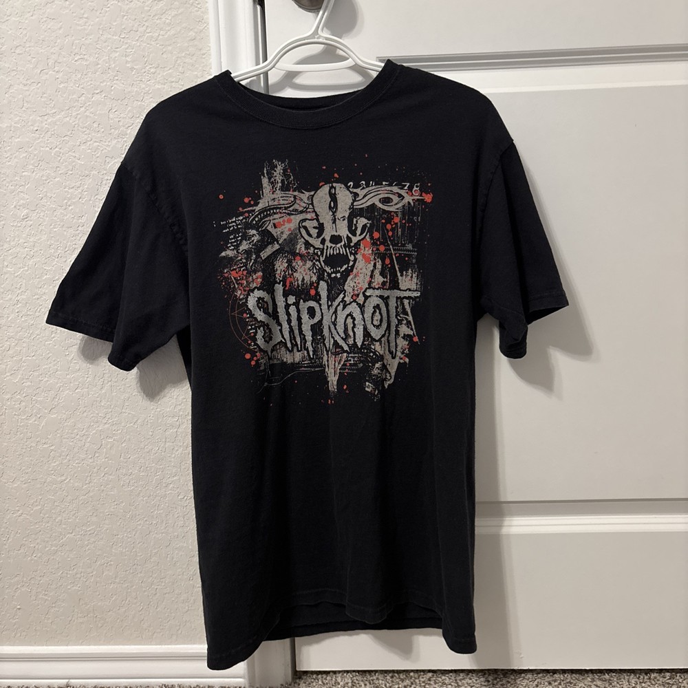 Slipknot Iowa Y2K T Shirt Black Graphic Size M Men’s Streetwear Metal Shirt